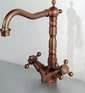 Oil Rubbed Bronze, Archaized Brass Basin Faucet, Bronze Color, Brand New, for Hot and Cold, Wholesale and Retail, Fully Tested