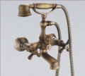 Two Handles Antique Brass Bathroom Shower Faucet - Wholesale - Free Shipping (F-5028)
