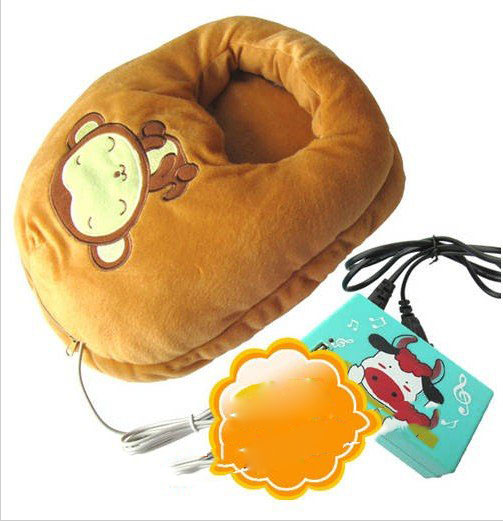 Wholesale Rechargeable USB Foot Warmers Shoes - Monkey 60pcs/lot Freeshipping