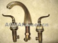 8" Antique Brass Bathroom Sink Faucet 2 Handles Wide Spread