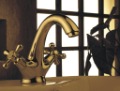 Two Handles Golden Bathroom Sink Faucet - Wholesale - Free Shipping (J-209)