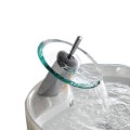 Single Handle Bathroom Glass Waterfall Sink Faucet