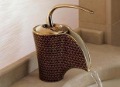 Free Shipping! Basin Faucet / Antique Brass Widespread Bathroom Sink Faucet/bronze Mixing Tap/Bath Crock Bibcock 2011new