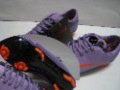 New Arrival Ootball Soccer Shoes Carbon Fiber Bottoms Purple Color