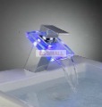 LED Basin Faucet & Glass Faucet & LED Waterfall Faucet Water Tempature Detectable Free Shipping