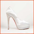 Wholesale 2010 Brand Leather Women's High Heels Wedding Shoes Bridal Shoes Party Shoes of High Quality Free Shipping