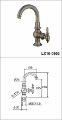 Wholesale/retailer+ancient Brass Single Handle Basin Faucet+FREE SHIPPING(LX10-0903)
