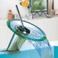 Dropship Welcome Handle Brass Chrome Bathroom Sink Waterfall FaucetTap+Chrome Finishing+100% Guaranteed+Free Shipping