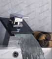 Free Shipping New Brand Bathroom Faucet Basin Mixer Chrome Finishing Waterfall Tap Glass Faucet Hot SellingZ217