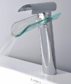 Free Shipping New Glass Basin Faucet Waterfall QH0814H
