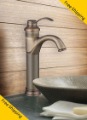 Free Shipping!Deck Mounted Basin Mixer Water Tap Single Handle Brass Antique Faucets Brass Faucet Basin Faucet Mixer Tap