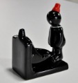 Free Shipping! New Creatives Relex White Collar Guy Can Flushing Toilet of Ashtray with Ceramic