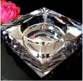 Square Black Crystal Ashtray Free Shipping