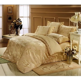 Tencel Jacquard Weave Elegant Style 4pcs Bedding Set Home Textile Duvet Sets