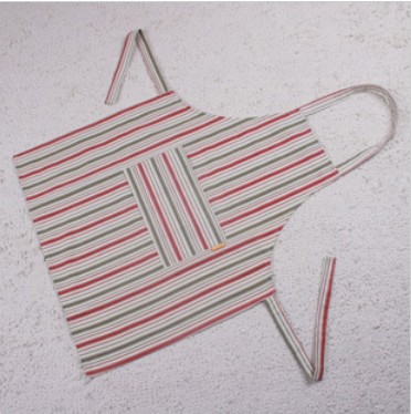 Canvas With Stripes Wearable Apron
