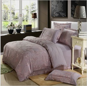 Western Style Embroidery Tencel Jacquard Weave 4pcs Bedding Set Home Textile Duvet Sets