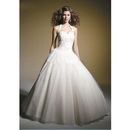 Top Floor Length Organza Wedding Dress for Brides 2010 Style(BST0179) Ball Gown Halter