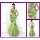 2011 Gorgeous Mermaid Green Evening Dress Floor Length