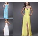 L005 Column Straps Floor Length Best Selling Chiffon Evening Gown