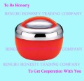 New Arrival Free Shipping 800ml Red Color Apple Shape Stainless Steel Tin Box