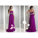 2011 Hot Sale Empair Purple Bridal Evenning Dress Floor Length