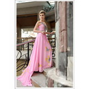 Free Shipping Beautiful Design Floor Length Newest Pink Party DressWedding