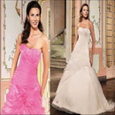 2011 Customized Fast Delivery Floor Length Elegant and Mermaid Shape High-quality Satin Wedding Dress(HSF027)
