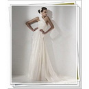 Customized High Quality Floor Length One Shoulder Wedding Dress/wedding Gown/Bridal Gown(EHS008)