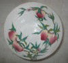 Super Excellent Colourful Porcelain Peach Bowl