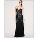 Black Long Formal Dress DK138 Court Train Floor Length