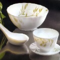 Kitchen Tableware Sets Fine China Dinnerware White Heat-resistan Porcelain Glass for Microwave Ovens