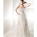 Free Shipping 2011 Newest 2011 Customized Fast Delivery Floor Length Strapless Attractive Design Wedding Gown