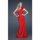 Custom Sized Perfect Red Prom Dress 2011 Fashion One Shoulder Style Floor Length