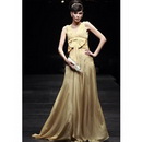 Spaghetti Straps Floor Length Sleeveless Evening-80163