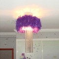 Free Shipping, Feather Crystal Ceiling Lamp 220V, Ceiling Lighting