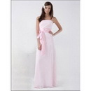 Free Shipping!Strapless Floor Length With Elegant Ribbon Evening Cocktail Dress KLN-E120