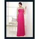 Bridesmaid Dress Mori Lee Evening Dress Chiffon Floor Length Gathered Pleated Bodice Adorned Beads