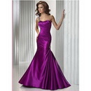Free Shipping One Shoulder Sleeveless Floor Length Jewels Purple Peony Formal Gowns