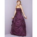 Satin Formal Gown/party/prom/Bridesmaids/evening Dress Custom E1177 Strapless Floor Length