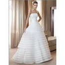 Wholesale 2011 New Hot Wedding Dresses Free Shipping A-line Strapless Organza Floor Length