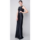 Back Floor Length Black Evening Dress Homecoming Dresses Celebrity Dresses