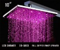 Red Light Square Shape Stainless Steel Faucets