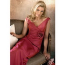 Free Shipping 100%gurantee Sheath V-neck Floor Length Bridesmaid Dresses