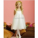 Custom-Made Spaghetti Floor- Length Flower Girls Dress Junior Bridesmaid Dress Size :2-14 Years1lmn