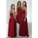 Free Shipping Red Junior Bridesmaid Dresses Bridesmaid Gown LFX3029