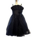 Girl Junior Bridesmaid Dress Gown Size 10 9-11Tawfs Ivory Bead Flower