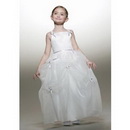 Style(FGD0086) Junior Bridesmaid A-line Spagetti Straps Tea-Length Organza Dress 2010