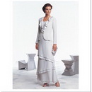 Free Shipping 2010 Brand New Custom Made Wide Straps A-line Ankle-length Chiffon Mother Of The Bride Dresses MD0003