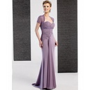 2011Free Shipping,Wholesale Price,New Wedding/Prom/Mother of The Bride Dress,Short-Sleeve Mermaid,Floor-length,PurpleDress MD158