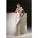 Cap Sleeve Taffeta Mother of The Bride Dress